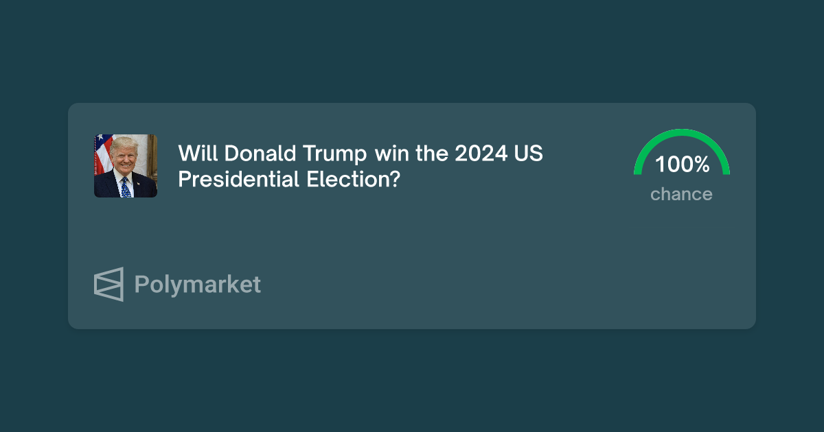 Polymarket Presidential Election Winner 2025